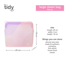 Load image into Gallery viewer, The Tidy Concept Classic Reusable Silicone Bag - Large