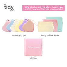 Load image into Gallery viewer, The Tidy Concept Tidy Starter Set & Heart Bag Gift Set