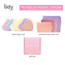 Load image into Gallery viewer, The Tidy Concept Tidy Starter Set & Heart Bag Gift Set