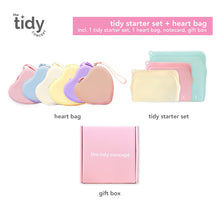 Load image into Gallery viewer, The Tidy Concept Tidy Starter Set & Heart Bag Gift Set