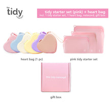 Load image into Gallery viewer, The Tidy Concept Tidy Starter Set & Heart Bag Gift Set
