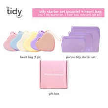 Load image into Gallery viewer, The Tidy Concept Tidy Starter Set & Heart Bag Gift Set