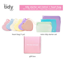 Load image into Gallery viewer, The Tidy Concept Tidy Starter Set & Heart Bag Gift Set