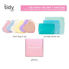 Load image into Gallery viewer, The Tidy Concept Tidy Starter Set & Heart Bag Gift Set