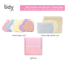 Load image into Gallery viewer, The Tidy Concept Tidy Starter Set & Heart Bag Gift Set