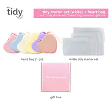 Load image into Gallery viewer, The Tidy Concept Tidy Starter Set & Heart Bag Gift Set