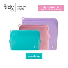 Load image into Gallery viewer, The Tidy Starter Reusable Silicone Bag - Set of 3