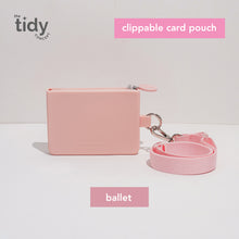 Load image into Gallery viewer, The Tidy Concept Clippable Card Pouch - Silicone Bag with Zipper and Adjustable Nylon Strap