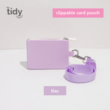 Load image into Gallery viewer, The Tidy Concept Clippable Card Pouch - Silicone Bag with Zipper and Adjustable Nylon Strap