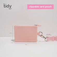 Load image into Gallery viewer, The Tidy Concept Clippable Card Pouch - Silicone Bag with Zipper and Adjustable Nylon Strap