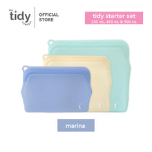 Load image into Gallery viewer, The Tidy Starter Reusable Silicone Bag - Set of 3