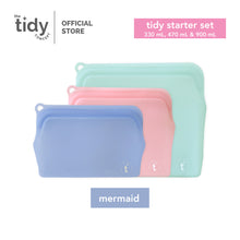 Load image into Gallery viewer, The Tidy Starter Reusable Silicone Bag - Set of 3