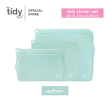 Load image into Gallery viewer, The Tidy Starter Reusable Silicone Bag - Set of 3