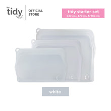 Load image into Gallery viewer, The Tidy Starter Reusable Silicone Bag - Set of 3