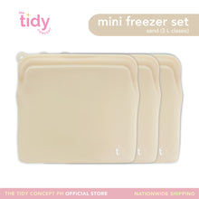 Load image into Gallery viewer, The Tidy Concept Reusable Silicone Bag Mini Freezer Set - Set of 3
