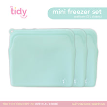 Load image into Gallery viewer, The Tidy Concept Reusable Silicone Bag Mini Freezer Set - Set of 3