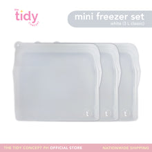 Load image into Gallery viewer, The Tidy Concept Reusable Silicone Bag Mini Freezer Set - Set of 3