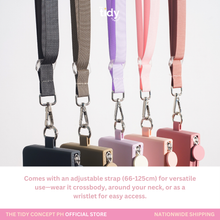 Load image into Gallery viewer, The Tidy Concept Clippable Card Pouch - Silicone Bag with Zipper and Adjustable Nylon Strap
