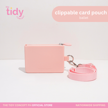 Load image into Gallery viewer, The Tidy Concept Clippable Card Pouch - Silicone Bag with Zipper and Adjustable Nylon Strap
