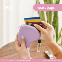 Load image into Gallery viewer, The Tidy Concept Heart Zip Bag
