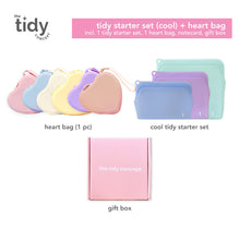 Load image into Gallery viewer, The Tidy Concept Tidy Starter Set &amp; Heart Bag Gift Set
