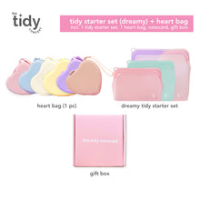 Load image into Gallery viewer, The Tidy Concept Tidy Starter Set &amp; Heart Bag Gift Set
