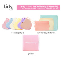 Load image into Gallery viewer, The Tidy Concept Tidy Starter Set &amp; Heart Bag Gift Set
