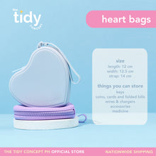 Load image into Gallery viewer, The Tidy Concept Heart Zip Bag
