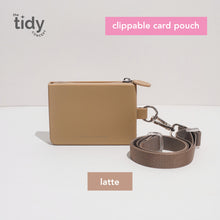 Load image into Gallery viewer, The Tidy Concept Clippable Card Pouch - Silicone Bag with Zipper and Adjustable Nylon Strap
