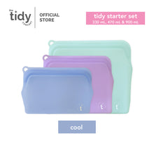 Load image into Gallery viewer, The Tidy Starter Reusable Silicone Bag - Set of 3
