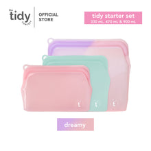 Load image into Gallery viewer, The Tidy Starter Reusable Silicone Bag - Set of 3
