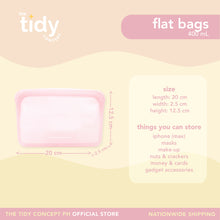 Load image into Gallery viewer, The Tidy Concept Reusable Silicone Bag - Flat Bag
