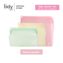 Load image into Gallery viewer, The Tidy Starter Reusable Silicone Bag - Set of 3
