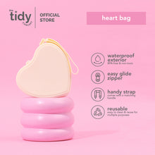Load image into Gallery viewer, The Tidy Concept Heart Zip Bag
