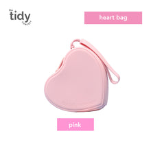 Load image into Gallery viewer, The Tidy Concept Heart Zip Bag
