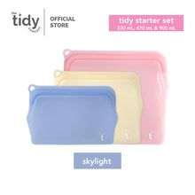Load image into Gallery viewer, The Tidy Starter Reusable Silicone Bag - Set of 3
