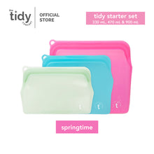 Load image into Gallery viewer, The Tidy Starter Reusable Silicone Bag - Set of 3
