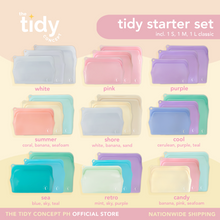 Load image into Gallery viewer, The Tidy Starter Reusable Silicone Bag - Set of 3
