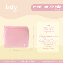 Load image into Gallery viewer, The Tidy Starter Reusable Silicone Bag - Set of 3
