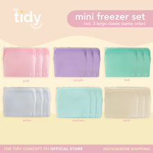 Load image into Gallery viewer, The Tidy Concept Reusable Silicone Bag Mini Freezer Set - Set of 3
