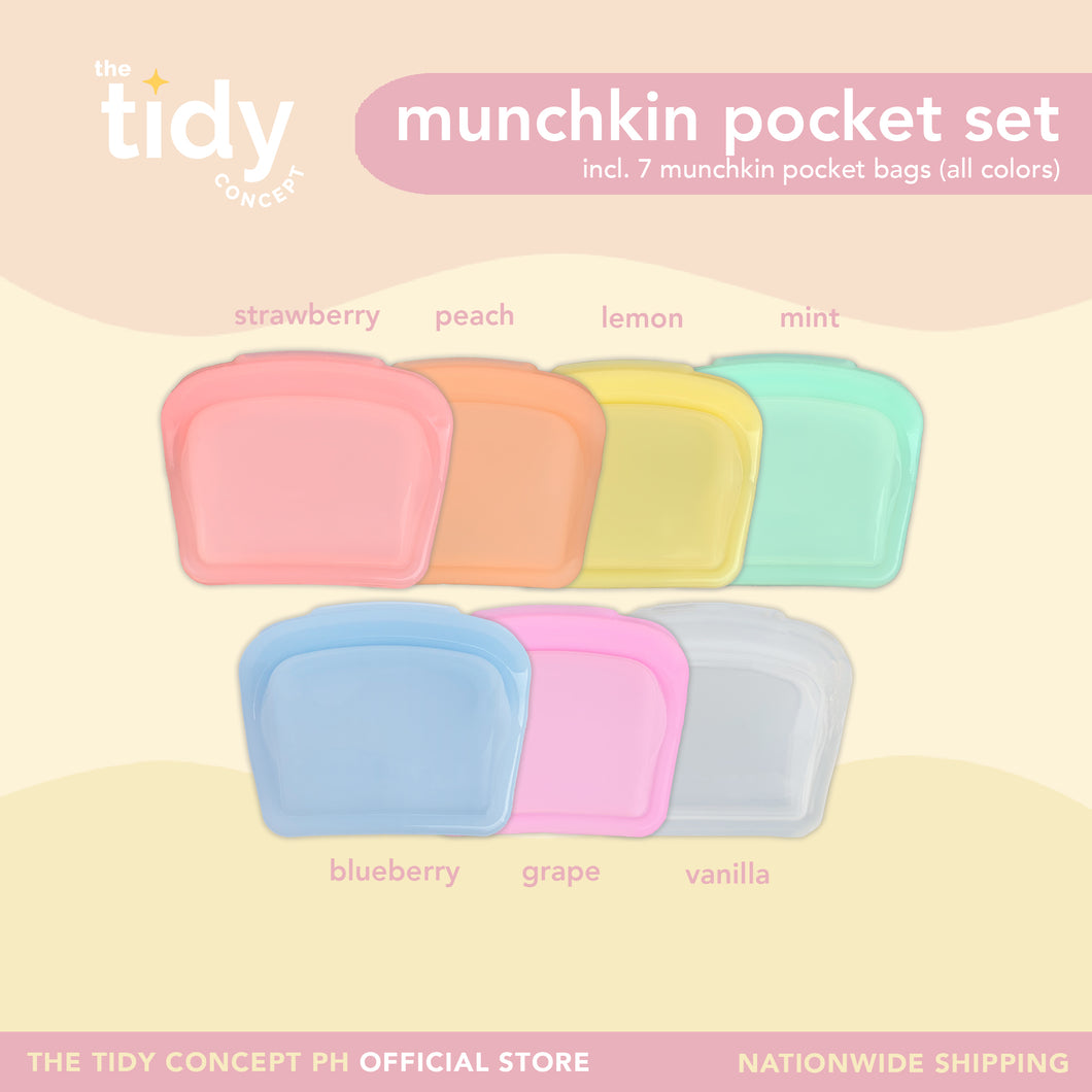 The Tidy Concept Pocket Silicone Bag - Munchkin Set