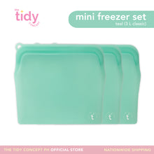 Load image into Gallery viewer, The Tidy Concept Reusable Silicone Bag Mini Freezer Set - Set of 3
