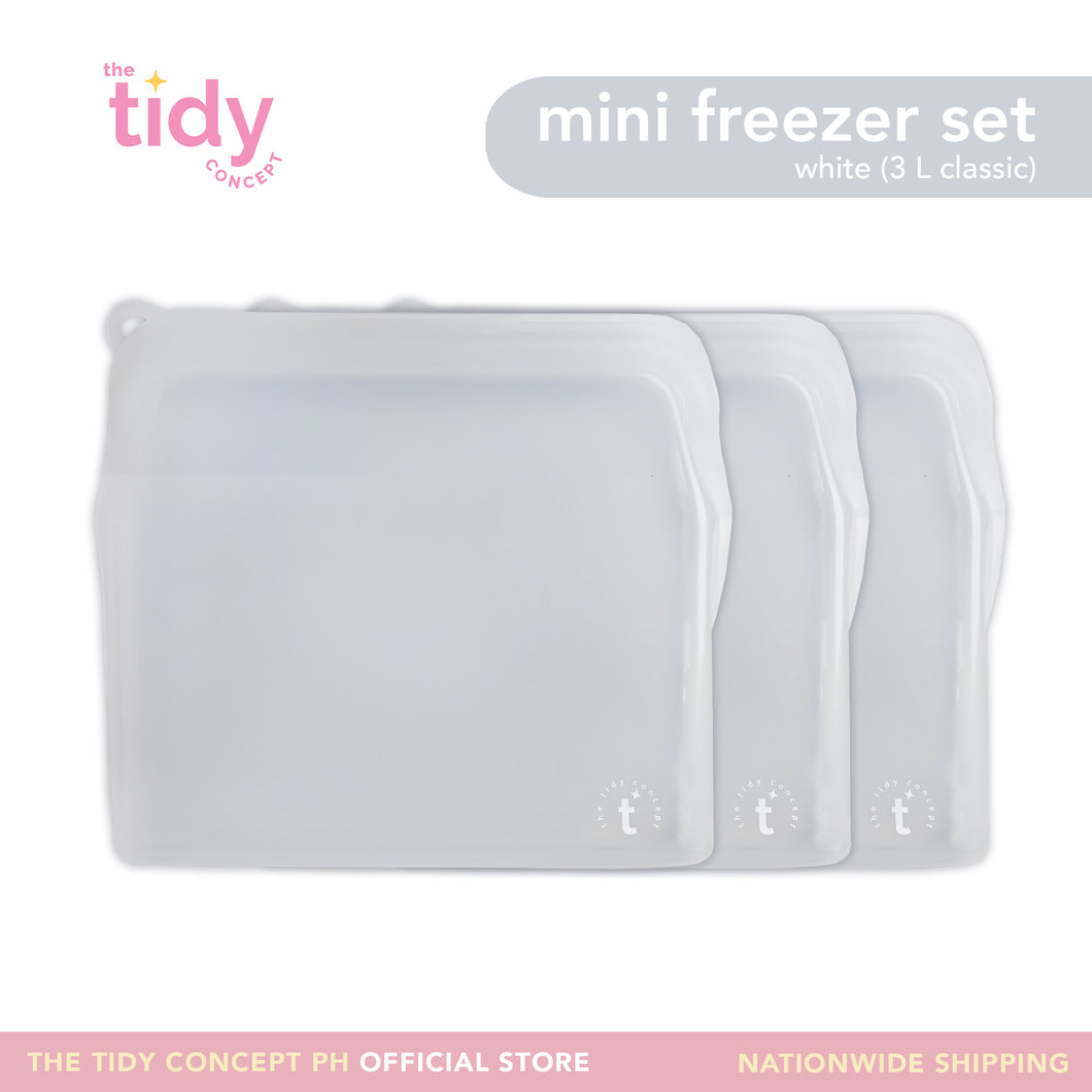 The Tidy Concept Reusable Silicone Bag Mini Freezer Set - Set of 3