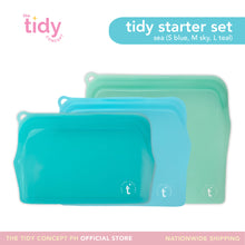 Load image into Gallery viewer, The Tidy Starter Reusable Silicone Bag - Set of 3
