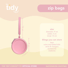 Load image into Gallery viewer, The Tidy Concept Zip Bag
