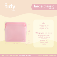 Load image into Gallery viewer, The Tidy Concept Classic Reusable Silicone Bag - Large
